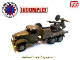 Le GMC 6x6 militaires lance fusée miniature de France Jouets au 1/55e incomplet