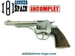 Un pistolet jouet Colt Western en métal par Gonher Ibi Spain incomplet