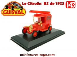 Le fourgon Citroën type B 2 Pompiers Bomberos en miniature Guisval au 1/43e