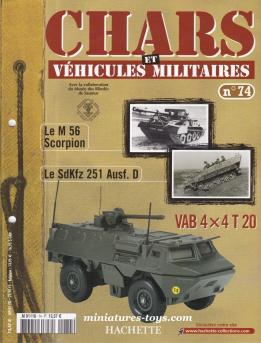 Le fascicule n° 74 de la collection Hachette de miniatures Solido militaires