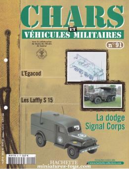 Le fascicule n°91 de la collection Hachette Chars et véhicules militaires Solido
