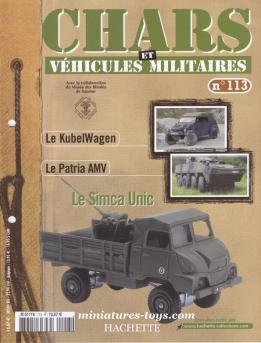 Le fascicule n°113 de la collection Hachette Chars et véhicules militaires Solido