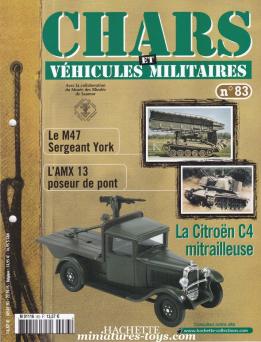 Le fascicule n°83 de la collection Hachette Chars et véhicules militaires Solido