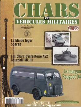 Le fascicule n°85 de la collection Hachette Chars et véhicules militaires Solido