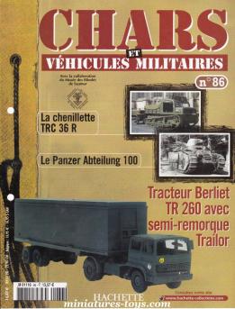 Le fascicule n°86 de la collection Hachette Chars et véhicules militaires Solido