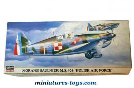 Le Morane Saulnier MS 406 Polish miniature en kit par Hasegawa au 1/72e
