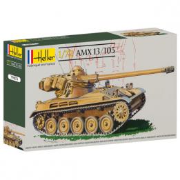 La maquette du char français AMX 13 105 de chez Heller au 1/72e
