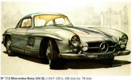 La Mercedes Benz 300 SL miniature en maquette Heller kits au 1/24e