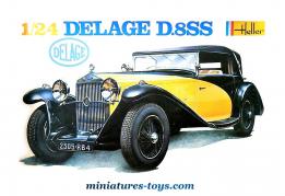 La Delage D.8 SS miniature en maquette par Heller kits au 1/24e