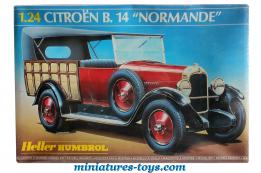 La Citroën B 14 Normande miniature en maquette par Heller kits au 1/24e
