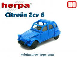 La 2cv6 Citroën miniature par Herpa au HO H0 1/87e