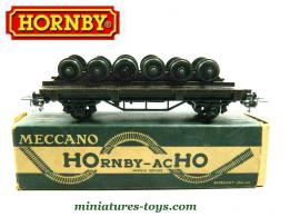 Le wagon plateau porte essieux SNCF miniature par Hornby au HO