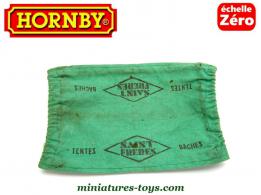 La bâche verte Saint Frères du wagon tombereau miniature Hornby échelle zéro O