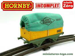 Le wagon tombereau bâché Saint Frères miniature Hornby échelle zéro incomplet