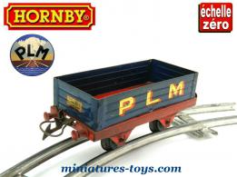 Le wagon tombereau PLM bleu en miniature Hornby échelle zéro 0 O