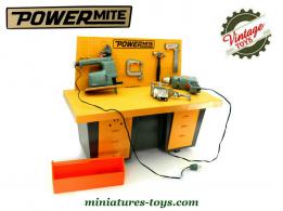 Le petit établi avec outillages électriques Power Mite par Ideal Toy
