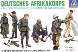 La boite de figurines en kit Afrika Korps par Italeri au 1/35e