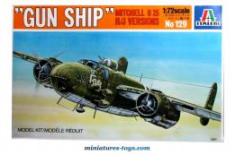 Le bimoteur Mitchell B25 gun ship au 1/72e de Italeri