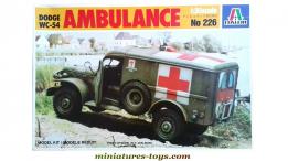 Le kit du Dodge 4x4 WC 54 US Ambulance Militaire par Italeri au 1/35e