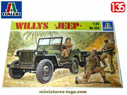 Le kit de la Jeep Willys et sa remorque militaire par Italeri au 1/35e sans figurine