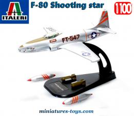 Le chasseur américain F80 Shooting star en avion miniature par Italeri au 1/100e