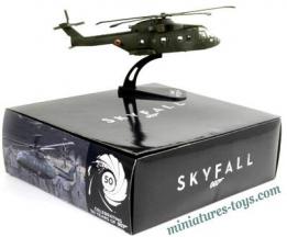L'hélicoptère Augusta Westland James Bond 007 en miniature d'Italeri au 1/100e