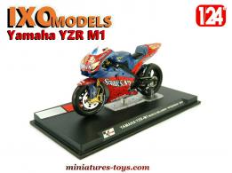 La moto Yamaha YZR M1 de Melandri Spiderman miniature Ixo Models au 1/24e