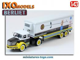 Le Berliet TLR 10 M et sa semi-remorque Interflora en miniature par Ixo au 1/43e