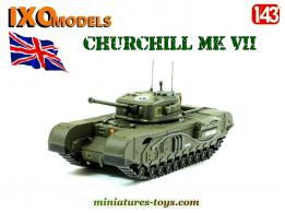 Le char Churchill Mk IV VII miniature par Ixo Models pour Altaya au 1/43e