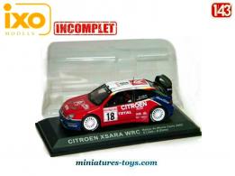 La Citroën Xsara WRC Monte-Carlo 2003 par Ixo Models au 1/43e incomplète