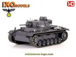 Le char allemand Panzer III Ausf G miniature par Ixo Models au 1/43e