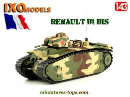 Le char français Renault B1 bis en miniature par Ixo Models au 1/43e