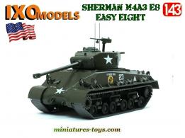 Le char Sherman M4A3E8 Easy Eight miniature par Ixo Models et Altaya au 1/43e