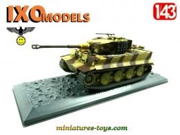 Le char allemand Tigre I camo en miniature par Ixo Models et Altaya au 1/43e