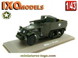 Un Half-Track M3 A1 canon de 75 américain miniature par Ixo Models au 1/43e