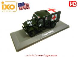 Le Dodge WC 54 ambulance militaire en miniature par Ixo models au 1/43e