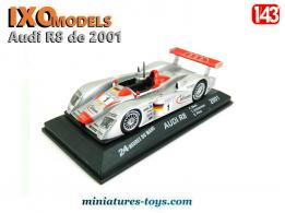 La Audi R8 grise Le Mans 2001 en miniature par Ixo Models Altaya au 1/43e
