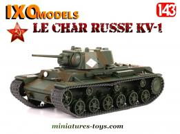 Le char russe KV-1 en miniature par Ixo Models pour Altaya au 1/43e