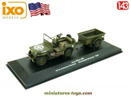 La Jeep Willys MB et sa remorque Bantam en miniature par Ixo Models au 1/43e