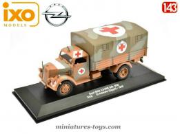 Le camion SdKfz 3 Opel Blitz ambulance miniature par Ixo Models au 1/43e