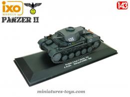 Le char allemand Panzer II Ausf F en miniature par Ixo Models au 1/43e