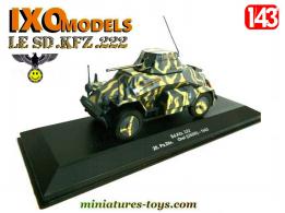Une automitrailleuse allemande SdKfz 222 en miniature Ixo Models au 1/43e