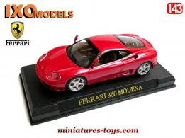 La Ferrari 360 Modena rouge en miniature par Ixo models au 1/43e 