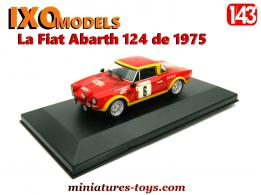 La Fiat Abarth 124 Monte Carlo en miniature par Ixo Models au 1/43e