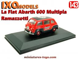 La Fiat Abarth 600 Multipla Ramazzotti en miniature par Ixo Models au 1/43e