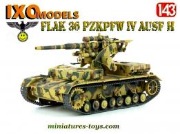 Le canon automoteur Flak 36 PzKpfw IV Ausf H miniature Ixo Models au 1/43e