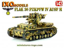 Le canon automoteur Flak 36 PzKpfw IV Ausf H miniature Ixo Models au 1/43e