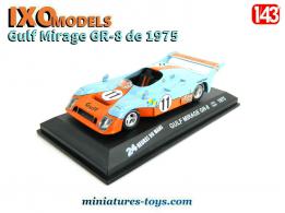 La Gulf Mirage GR-8 Le Mans 1975 en miniature par Ixo Models et Altaya au 1/43e