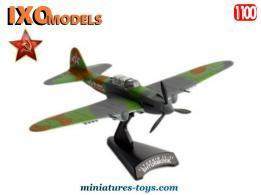 Le chasseur russe Ilyushin IL 2 Shturmovik miniature par Ixo Models au 1/100e