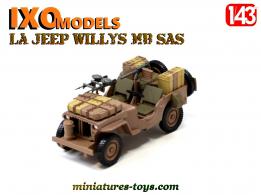 La Jeep Willys MB SAS desert en miniature militaire par Ixo Models au 1/43e
